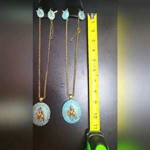 New Western Necklace/Earring Set